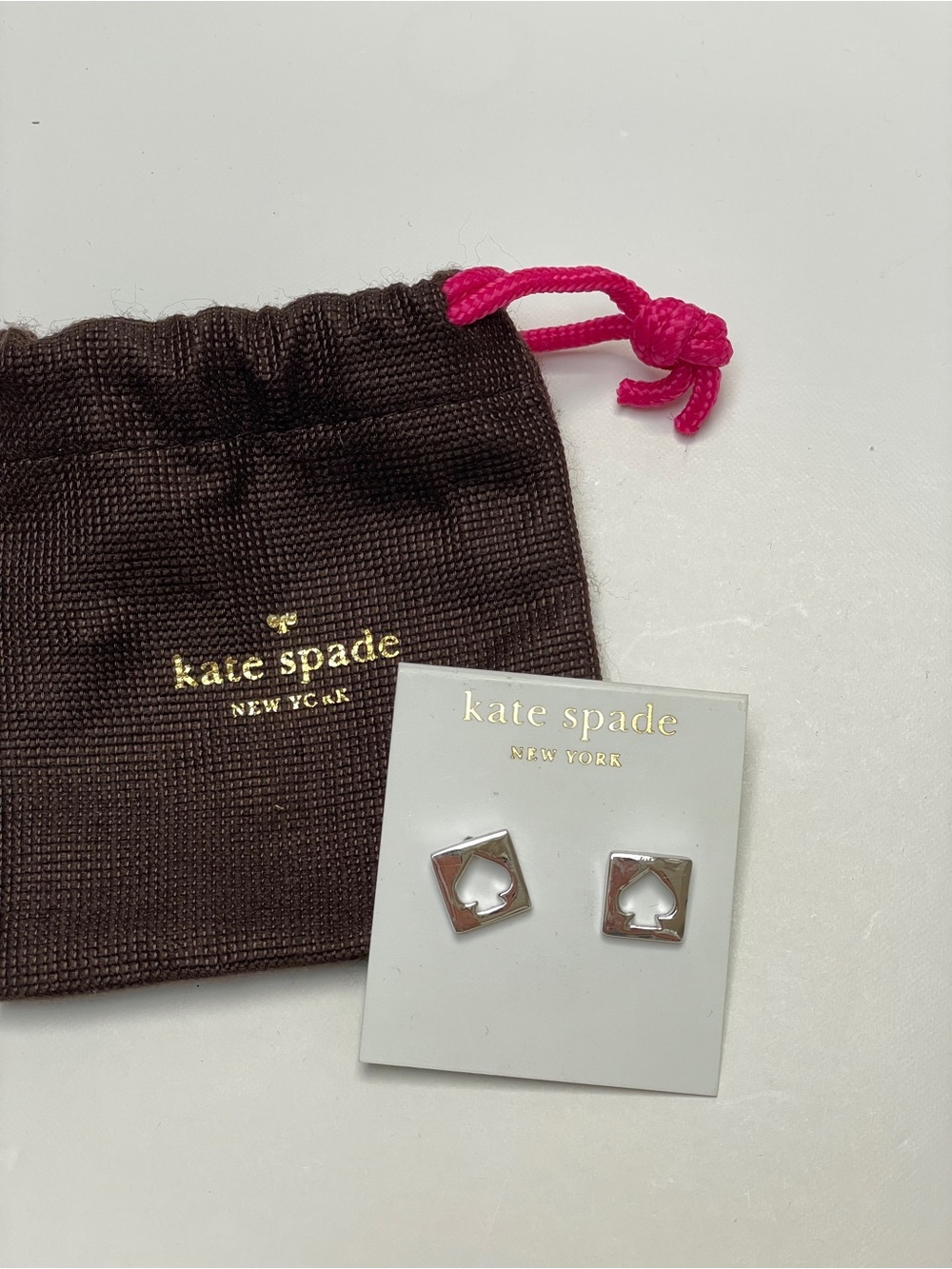 kate spade Silver Spade Stud Earrings